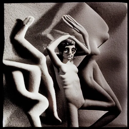 Image similar to Materiel love, claymation, by Lucien Clergue