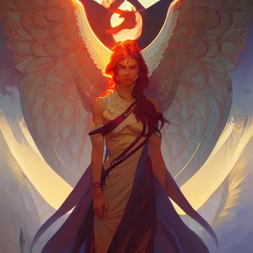 Image similar to Phoenix from valorant , highly detailed, digital painting, artstation, concept art, sharp focus, illustration, art by greg rutkowski and alphonse mucha