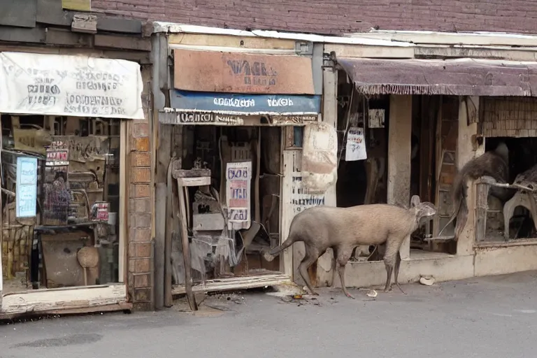 Image similar to pressed rat and warthog close down their shop