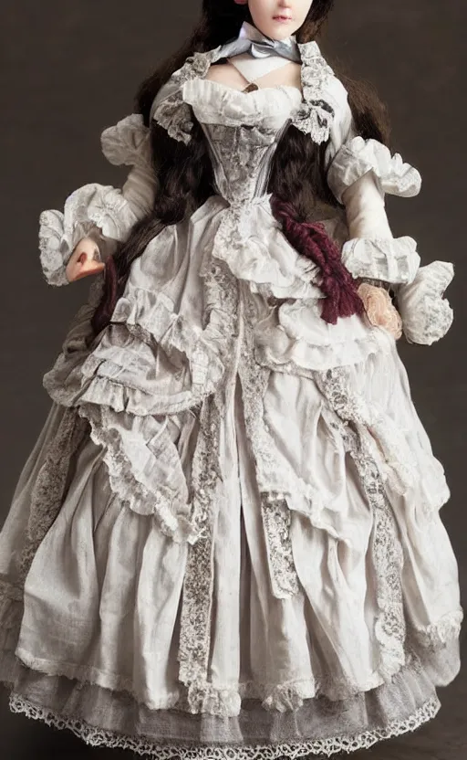 Prompt: dollfie in victorian dress