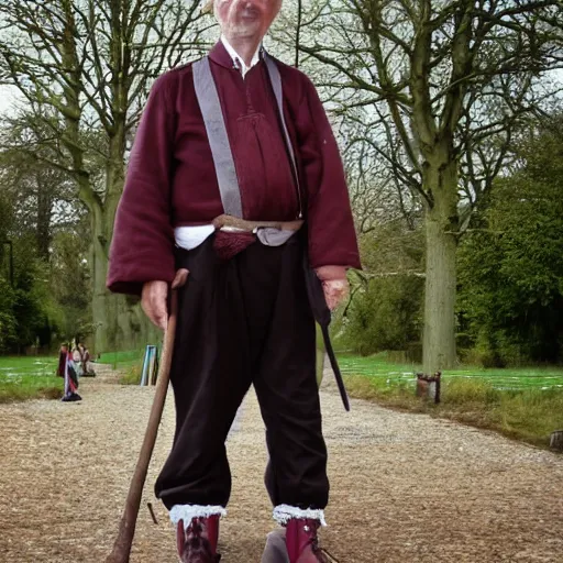 Image similar to traditional dutch man wearing cloggs 10 meters tall