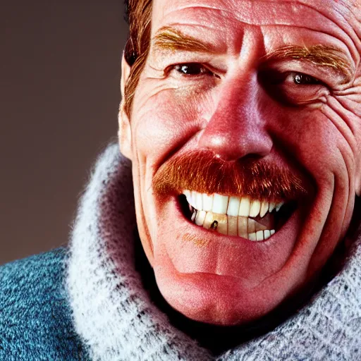 Image similar to closeup portrait of happy bryan cranston, mouth full with cranberies, submerged in cranberries, food photography, natural light, sharp, detailed face, magazine, press, photo, steve mccurry, david lazar, canon, nikon, focus