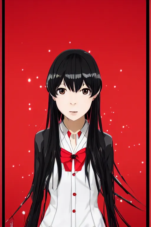 Yumeko Jabami gambling school, kakegurui, anime manga girl | Poster