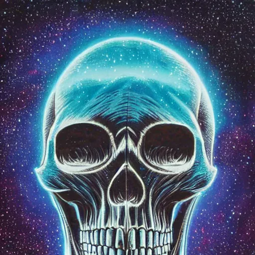 Prompt: ngc 3132 falling waterfall mysterious skull landscape by Casey Weldon, 8k ultra high definition, upscaled, edge of the world, image credit nasa nat geo