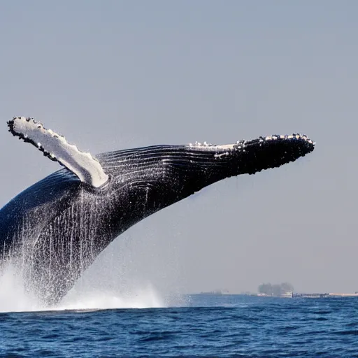 Image similar to whale carrying lots of containers. Photography