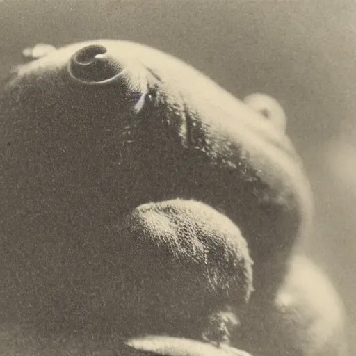 Image similar to tardigrade!!! daguerreotype portrait photograph. ansel adams. highly detailed. old timey.