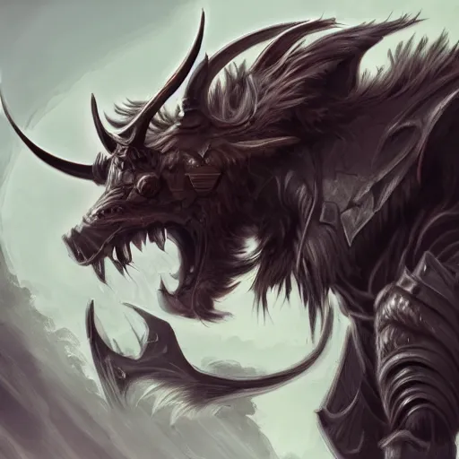 epic minotaur beast in armor, artwork, concept art, | Stable Diffusion ...