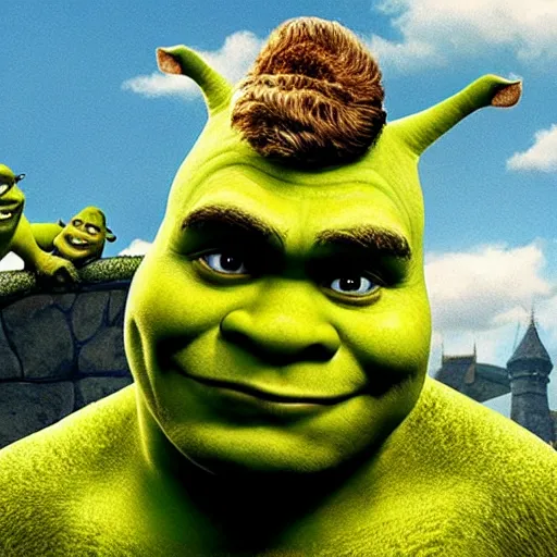 Image similar to Shrek, directed by Steven Spielberg