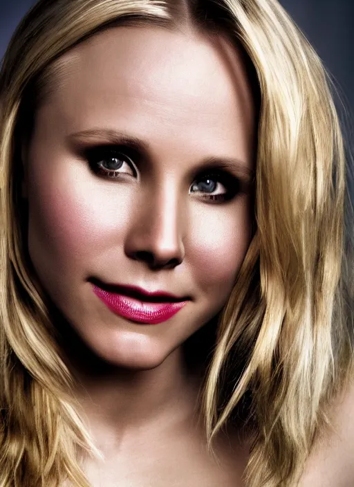 Image similar to portrait of kristen bell, highly detailed, hd, beautiful, subsurface scattering