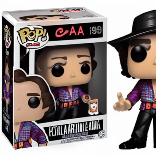 Prompt: weird al funko pop character