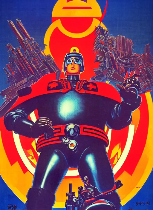 Prompt: soviet propaganda poster. cyberpunk shogun. portrait by jean giraud and anton otto fischer and john philip falter and will eisner and gil elvgren and pixar. realistic proportions. character art. science fiction d & d. tf 2, overwatch, rb 6 s, cyberpunk 2 0 7 7, blade runner 2 0 4 9.