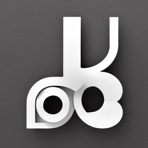 Image similar to 3d printer logo by Paul Rand