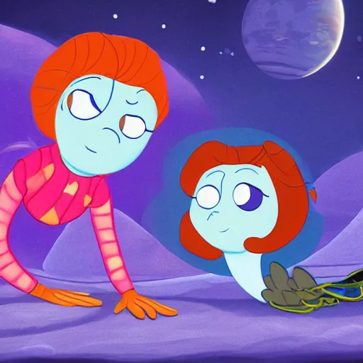 Image similar to flounder and malloc in love on the moon