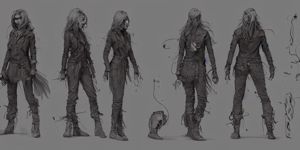 ArtStation - Antagonist Character Sheet.