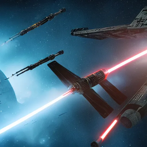 Image similar to photography of x - wing, photo, hyperrealistic, sci - fi, star - wars, star wars, 8 k