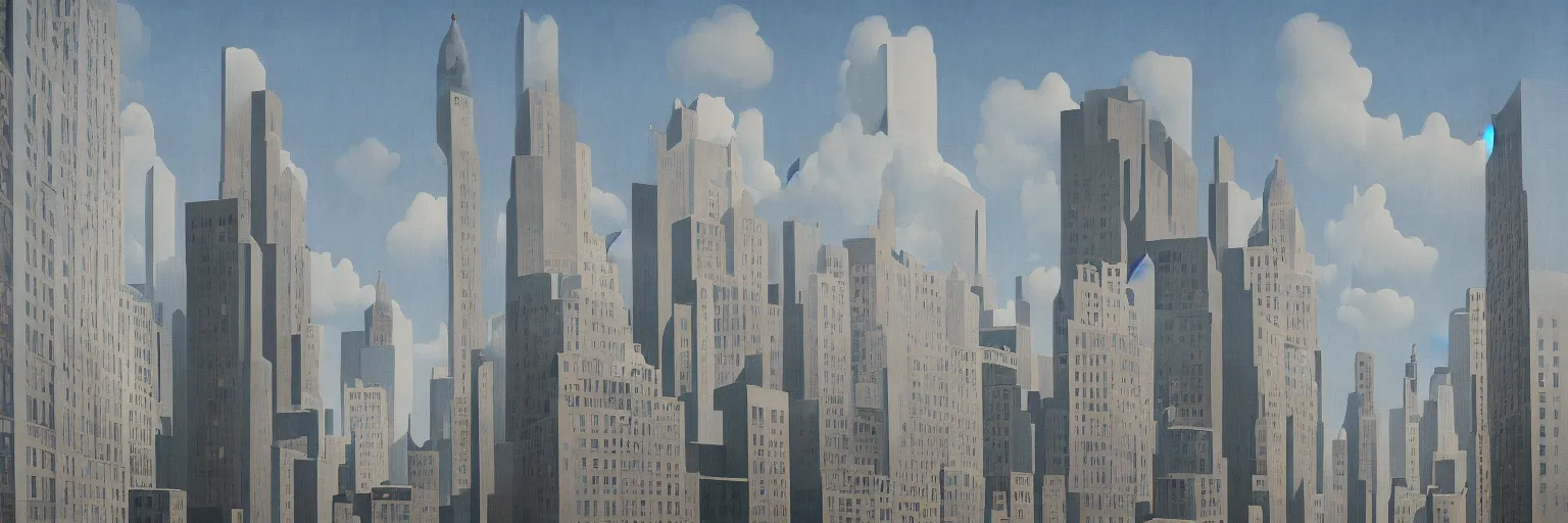 Image similar to nest new york painting magritte