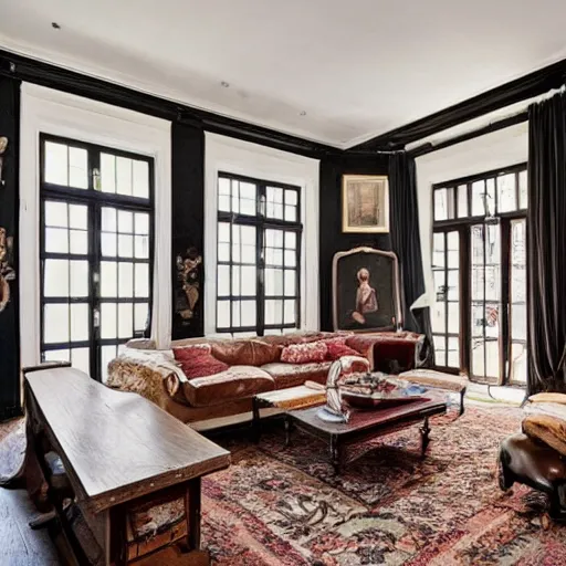 Image similar to a seductive bachelor pad from the 1790s