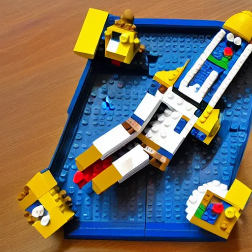 Prompt: spaceship,lego style