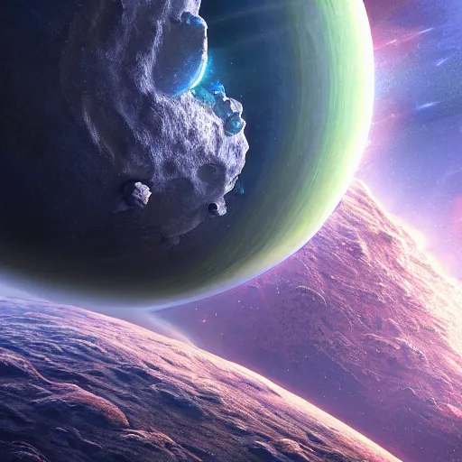 Prompt: planet in space, 4 k, highly detailed, cgsociety, trending on artstion, matte painting, concept art, artdevian, digital art