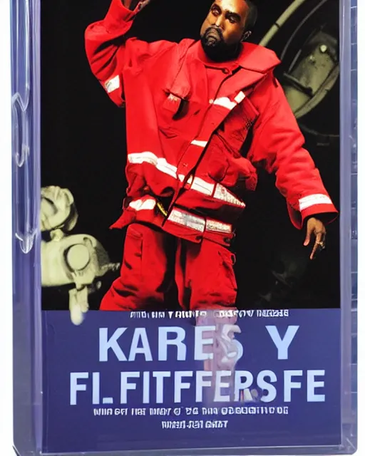 Image similar to 'Kanye West Becomes a Firefighter' blu-ray DVD case still sealed in box, ebay listing