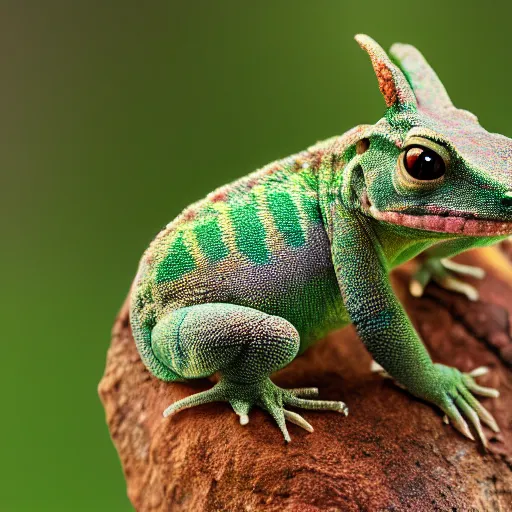 Prompt: bunny - gecko hybrid, by weta digital, wildlife photography, 3 - dimensional, 4 k, happy, natural lighting