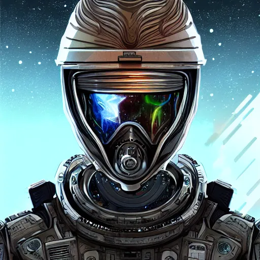 Prompt: space cop, scifi, intricate, highly detailed, digital painting, concept art, sharp focus, illustration,