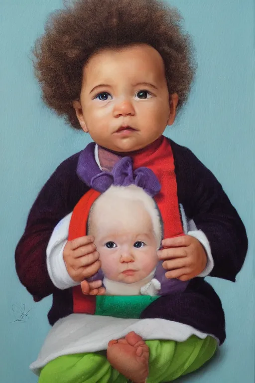 Prompt: Baby Einstein Portrait