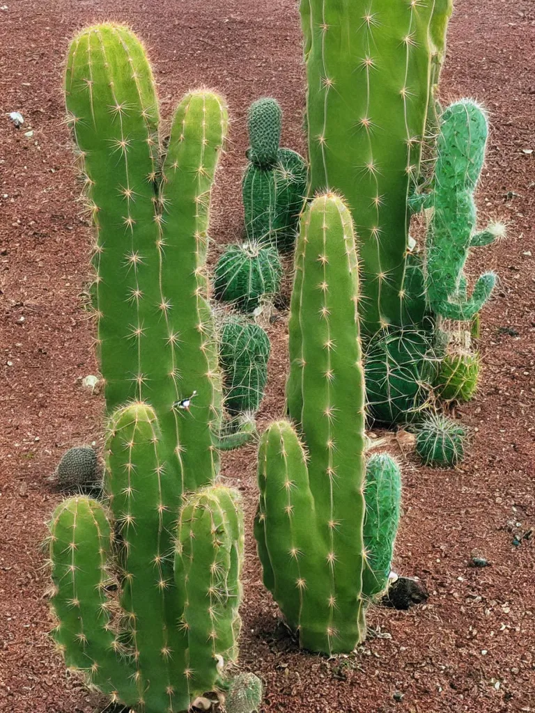 Image similar to a cactus with a beard