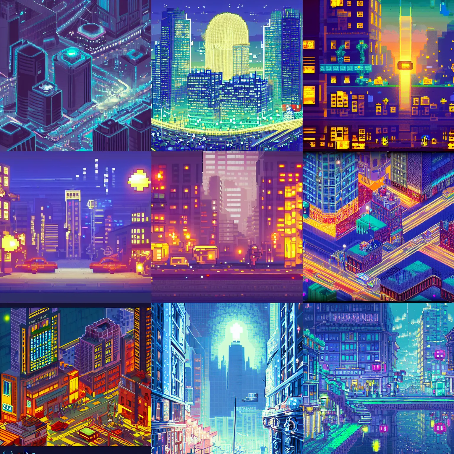 Fantastic Lighting Pixel Art High Detail 16 Bits Stable 