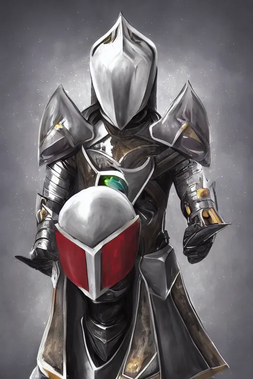 Image similar to helmet armor guardian destiny in witch queen illumination ray tracing hdr fanart arstation by sung choi robot ninja mask and eric pfeiffer and gabriel garza and casper konefal