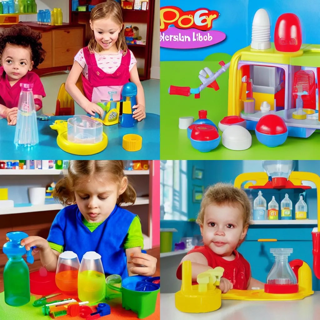 Prompt: fisher - price meth lab for kids