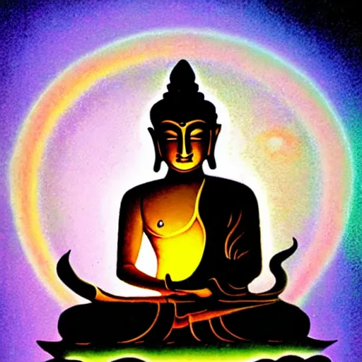 Image similar to brilliancy of buddha illuminates the whole universe