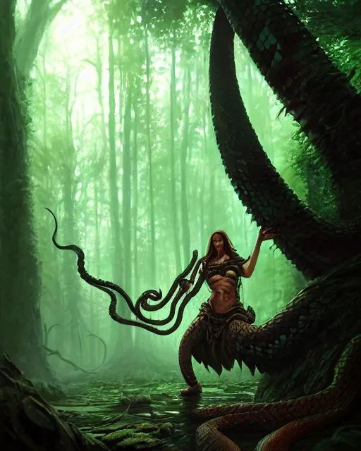 Naga rắn druid: phù thuỷ rừng hấp dẫn. Hình ảnh của naga rắn druid sẽ đưa bạn đến thế giới phép thuật đầy huyền bí trong rừng rậm. Hãy cùng xem họ thể hiện những kỹ năng phù thủy tuyệt vời để bảo vệ rừng và sinh vật sống trong đó.