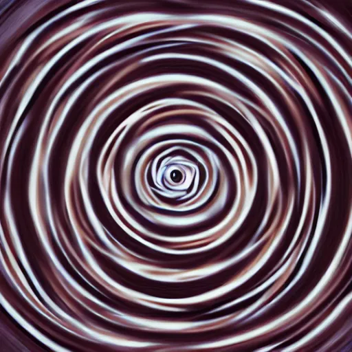 Prompt: An interlocking series of concentric vortices premised upon the suffering of all man