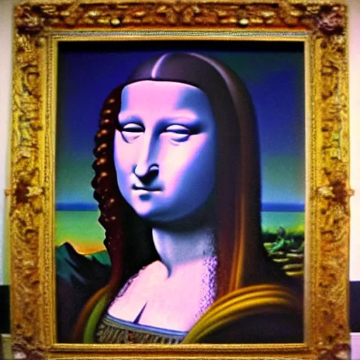 Image similar to monalisa in the style of ZDZISŁAW BEKSIŃSKI!!!!!