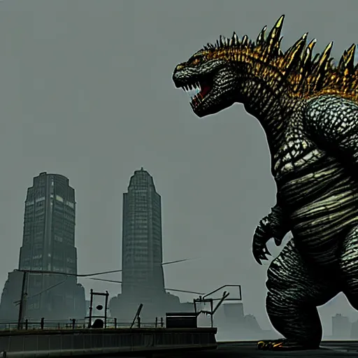 Image similar to Godzilla in Half-Life 2