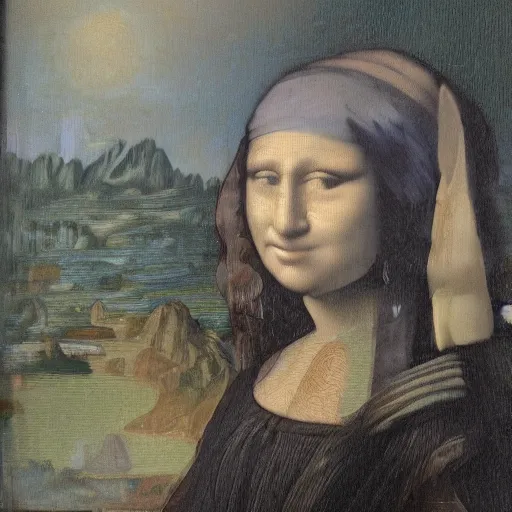 Image similar to Mona Lisa with the pearl earring