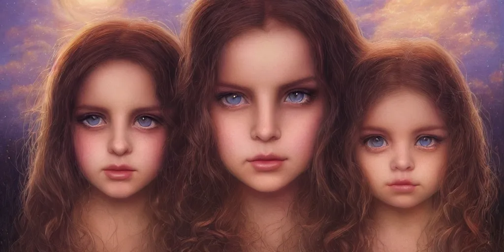 Image similar to big-eyed Lana Del Rey staring into the camera, sundown misty firefly wisps, Lilia Alvarado, Sophie Anderson, Mark Arian, Bob Byerley, Charlie Bowater, Mark Brooks, Steve Henderson, Justin Gerard, Arthur Hughes, Edward Robert Hughes, Mark Keathley, Victor Nizovtsev, Carlos Shwabe, Ross Tran, WLOP