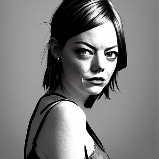 Image similar to emma stone as a pixie