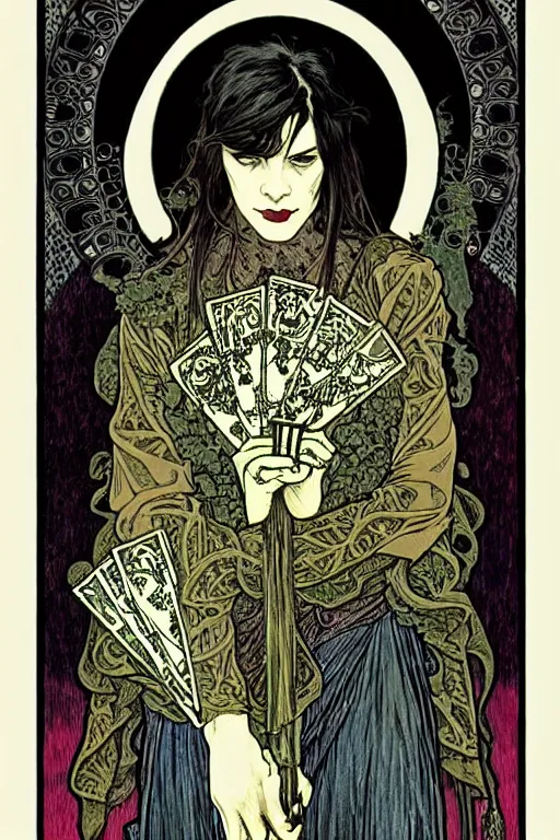 Prompt: dark fantasy, tarot card of the Ian Lynch from the band lankum!!!!!, dark surrealist , fantasy, intricate, elegant, highly detailed, digital painting, artstation, concept art, smooth, sharp focus, illustration, art by Jim Fitzpatrick and alphonse mucha