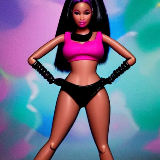 Prompt: Nicki Minaj barbie tingz,body,4k,