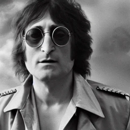 Image similar to john lennon staring in alejandro jodorowsky's movie