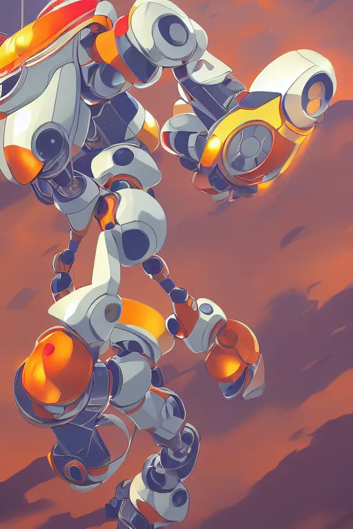 Image similar to metabots medabots medarotto medarot robot minimalist comics, behance hd by jesper ejsing, by rhads, makoto shinkai and lois van baarle, ilya kuvshinov, rossdraws global illumination ray tracing hdr radiating a glowing aura