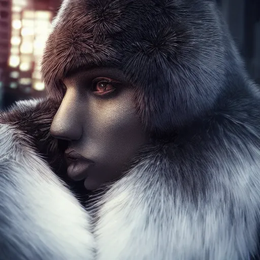 Image similar to Crow Fur-suit at furry convention, photo, center composition, Estrel Hotel, hyperrealistic, beautiful detailed intricate insanely detailed octane render trending on Artstation, trending on DeviantArt, 8K artistic photography, photorealistic, dramatic volumetric cinematic perfect light, award-winning photograph, masterpiece,