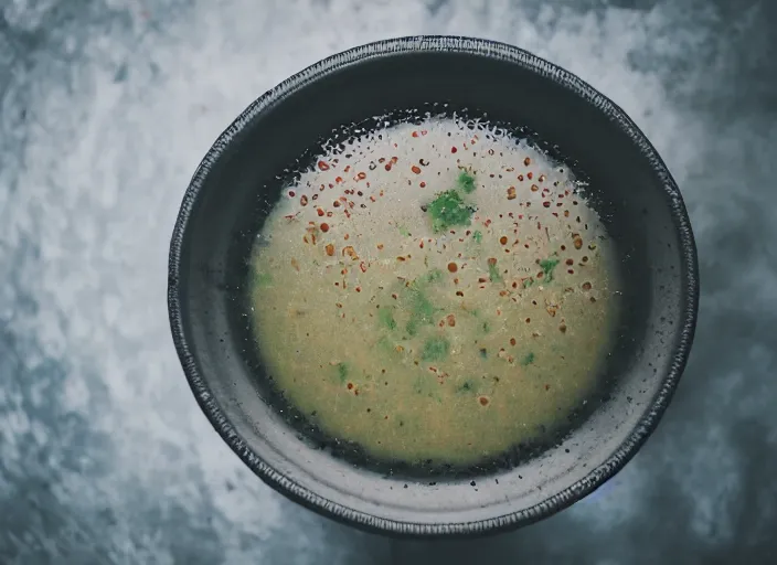 Image similar to dslr photograph of a bowl eldritch horror soup, 8 5 mm f 1. 8