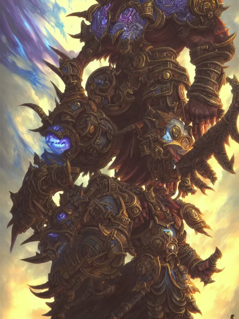 Image similar to World of Warcraft character portrait drawn by Katsuhiro Otomo, photorealistic style, intricate detailed oil painting, detailed illustration, oil painting, painterly feeling, centric composition singular character