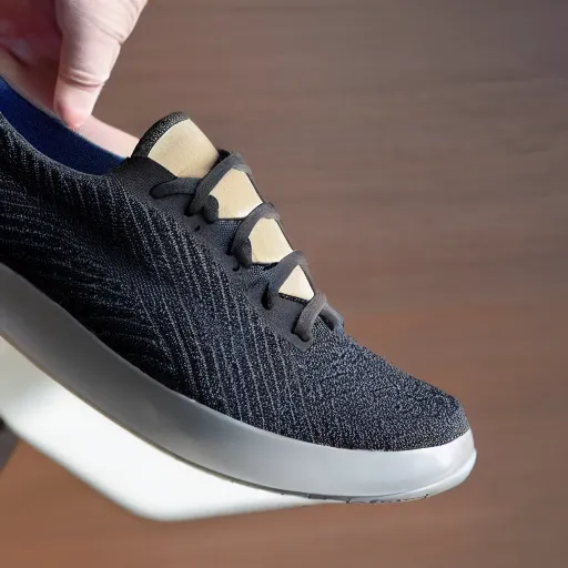 Prompt: an sneaker with an outsole made out of air