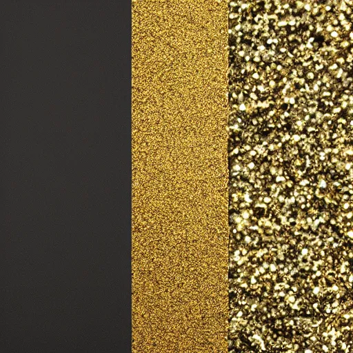 Prompt: gold flakes : : minimal, sleek : :