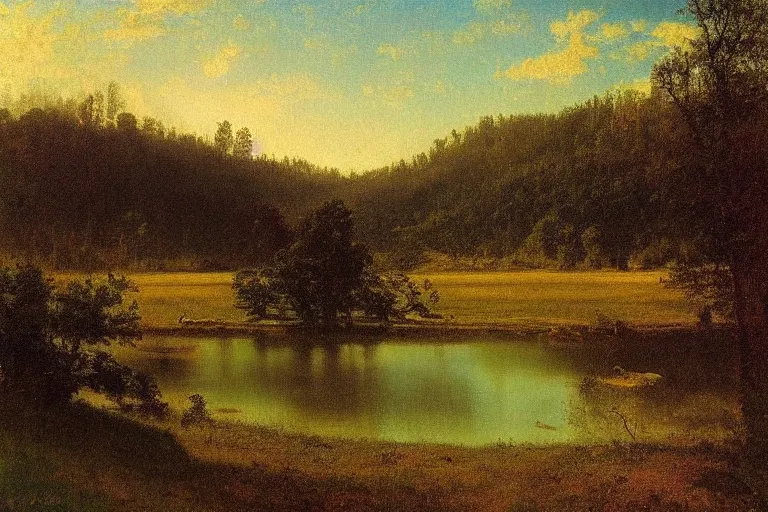 Prompt: “Rolla Missouri as painted by Albert Bierstadt, 8k, fine art”