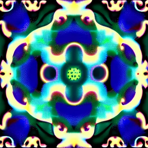 Prompt: glitch art, generative math pattern assuming the shape of a Mandelbrot sequence spiral, ultra textured recursive art